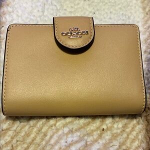 Coach Beige Leather Wallet